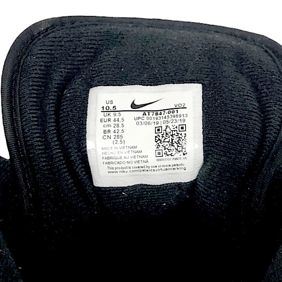 CABANA Nike Air Barrage Mid Top Black White Cabana Nubuck Leather Mesh Trainer - Picture 13 of 13